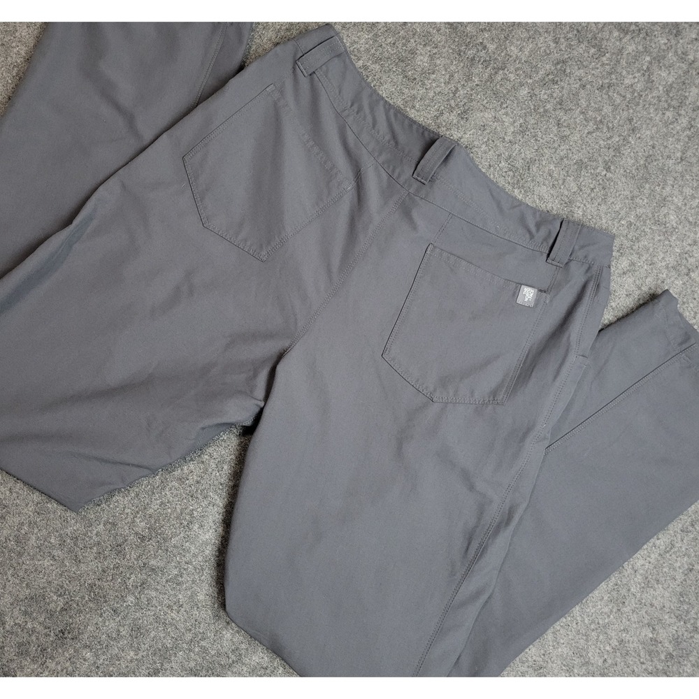 The North Face Chino Pants Mens 32 Gray Flat Front Casual Straight Leg Outdoor